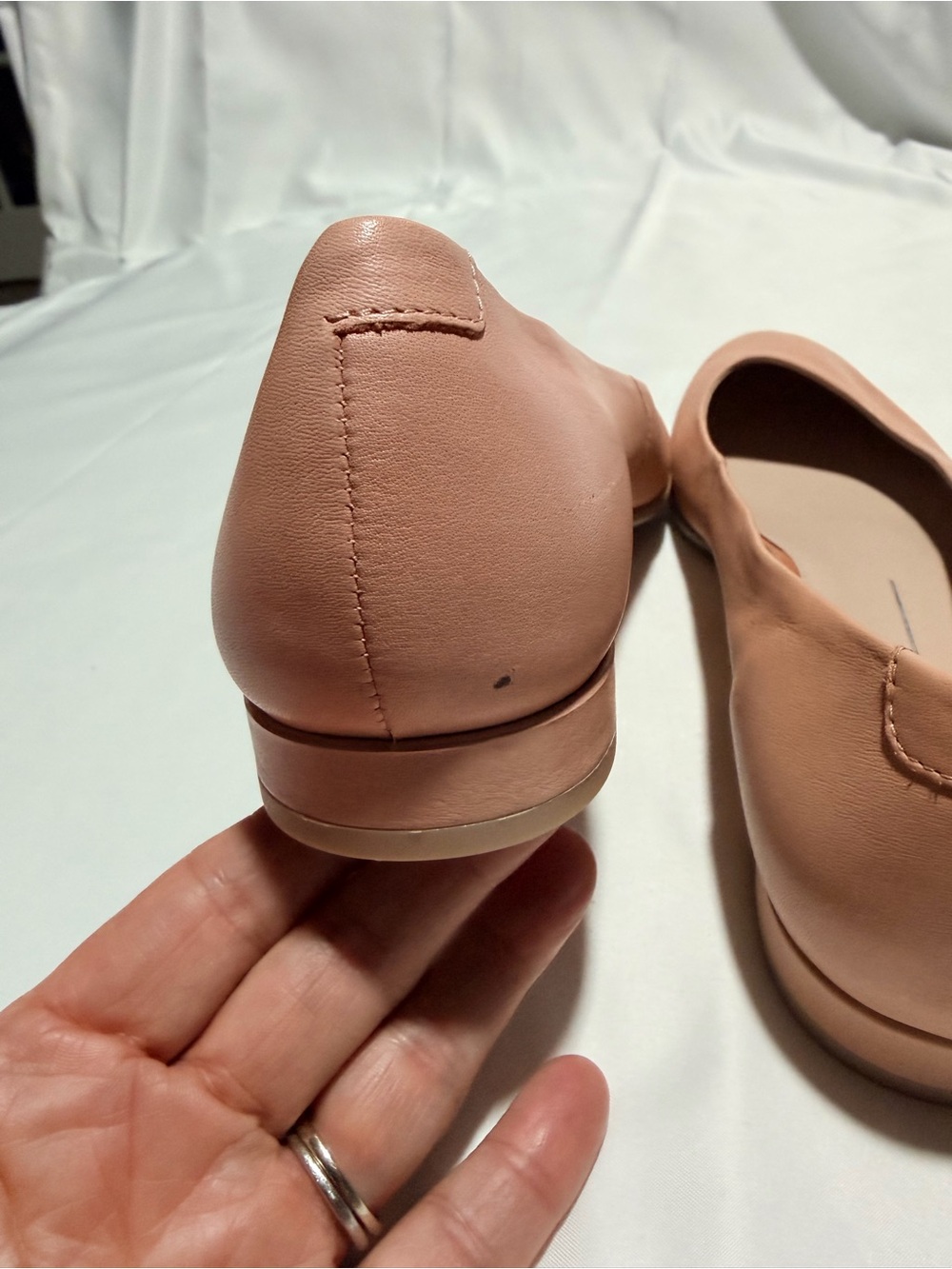 ECCO Anine Leather Ballerina - Blush Pink - Picture 7 of 9